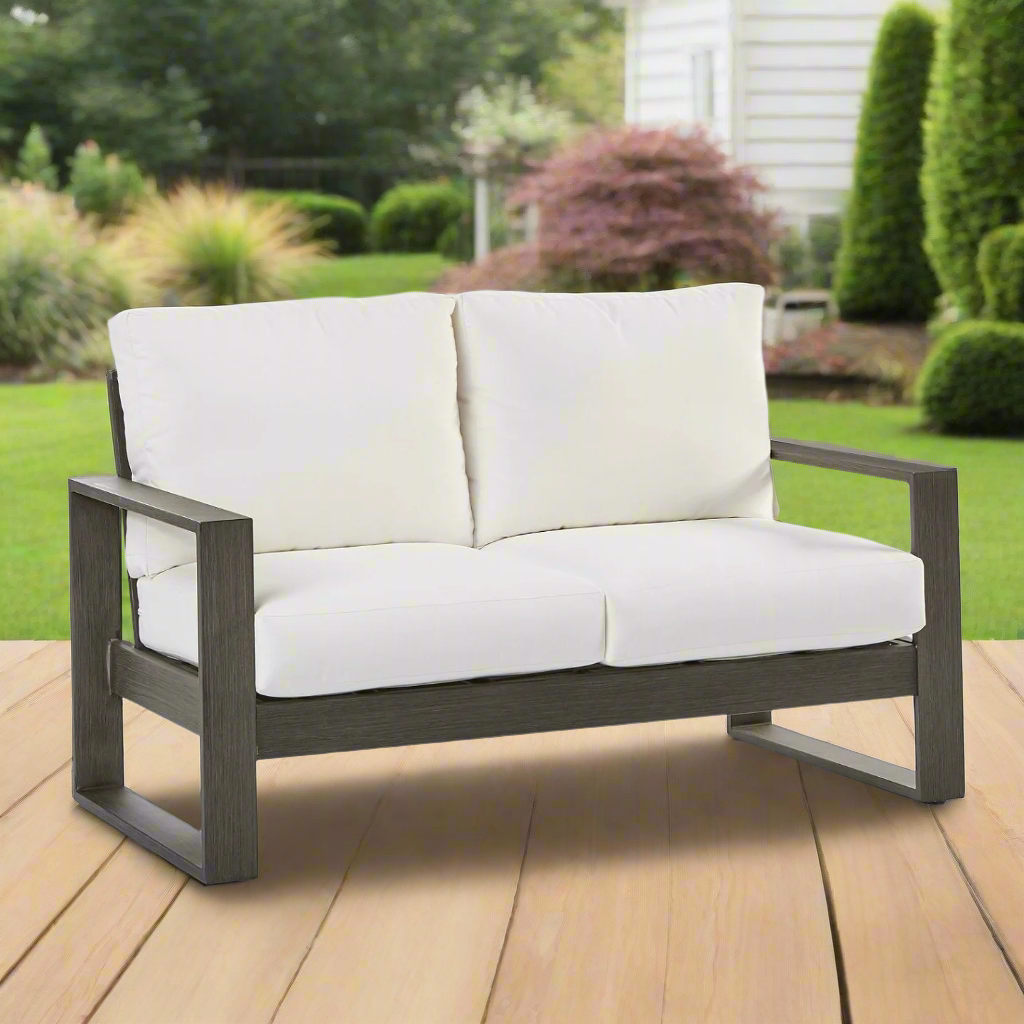 South Sea Rattan Ryan Aluminum Outdoor Loveseat