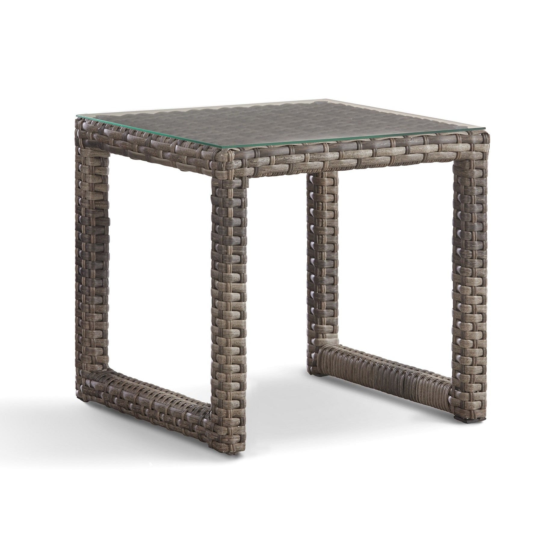 South Sea Rattan New Java Resin Wicker 7-Person Outdoor Wedge Corner Sectional Living Set