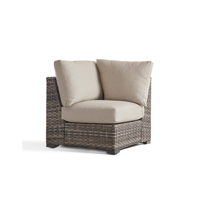 South Sea Rattan New Java Resin Wicker Outdoor Square Corner Chair