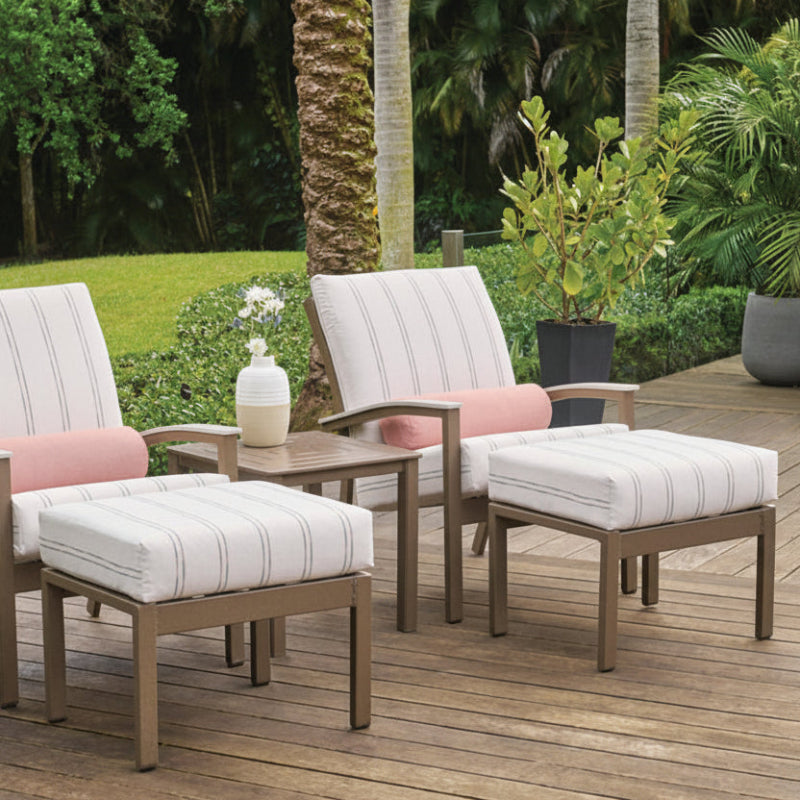Telescope Casual Bazza Cushion MGP Aluminum Outdoor Ottoman