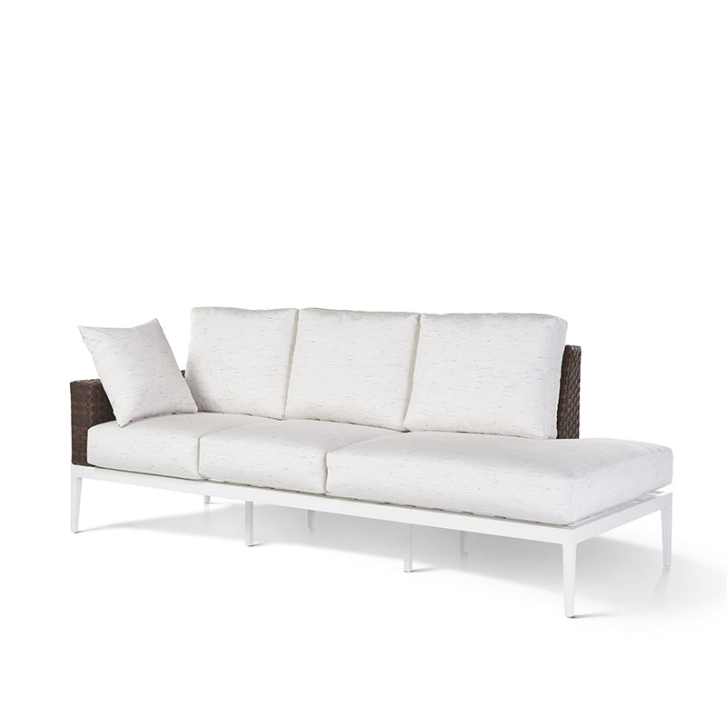 South Sea Rattan Stevie Aluminum Outdoor Right-Side Facing Sofa Chaise