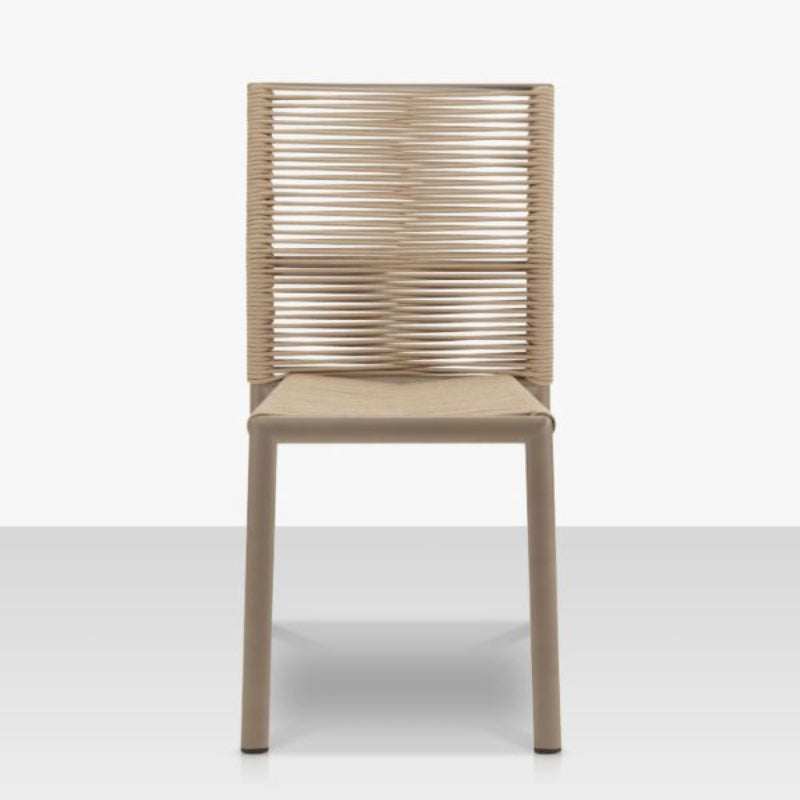 DecoScape Avalon Aluminum Rope Outdoor Dining Side Chair