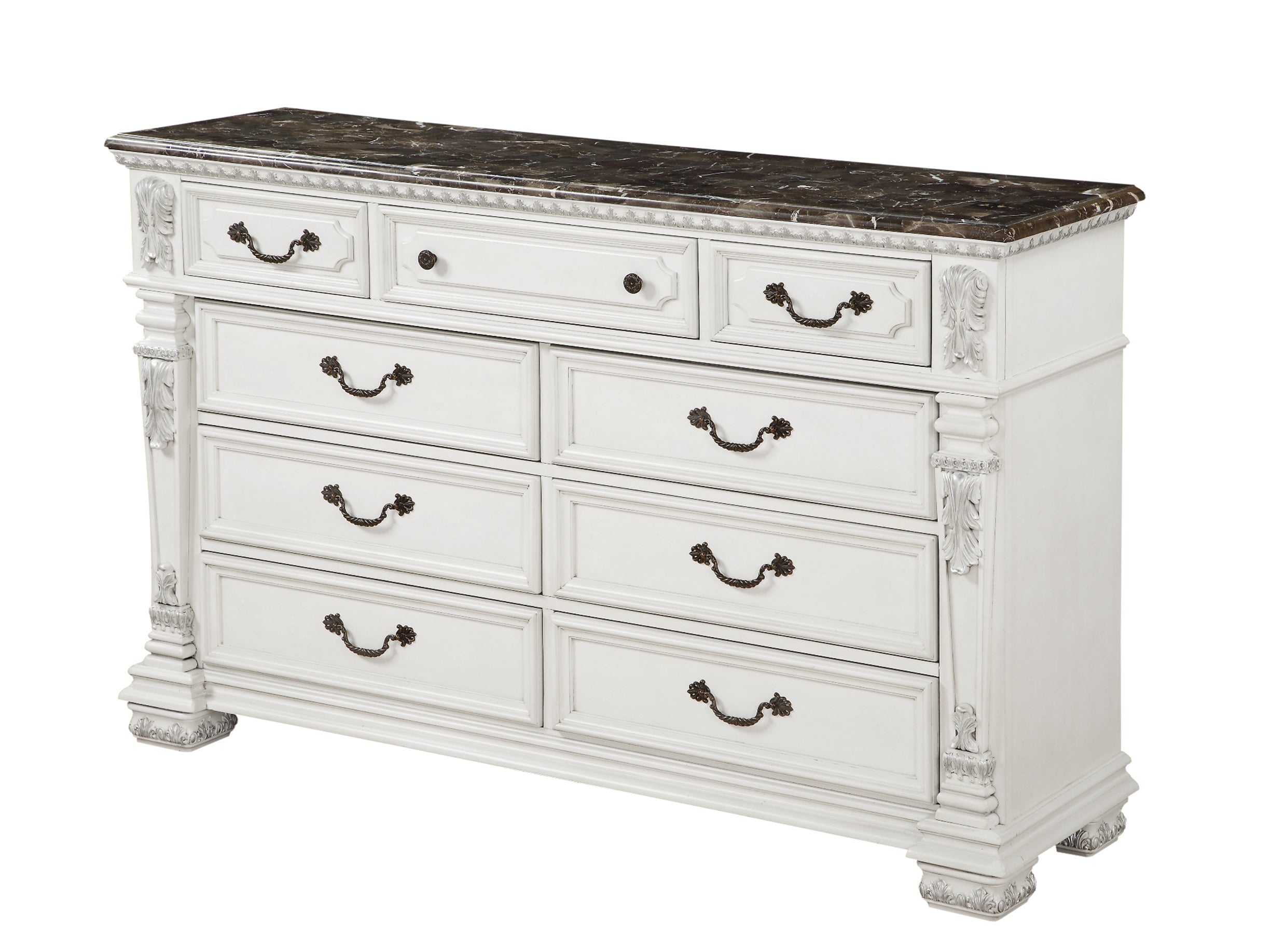 Oasis Home Bianca Dresser and Mirror