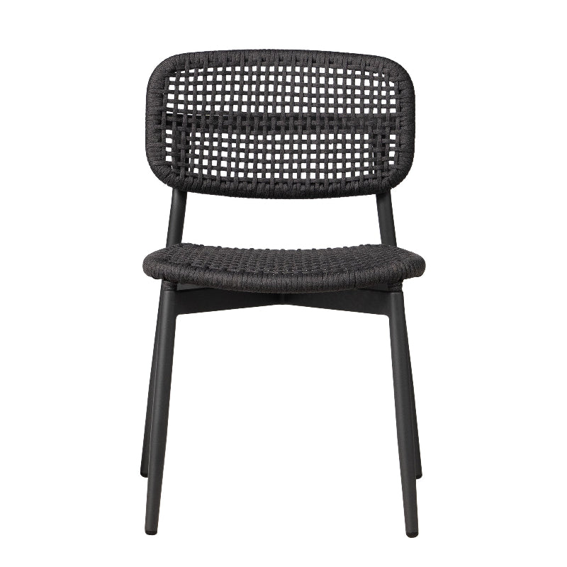 Lloyd Flanders Elba All-Aluminum Frame Armless Dining Chair (Set of 4)