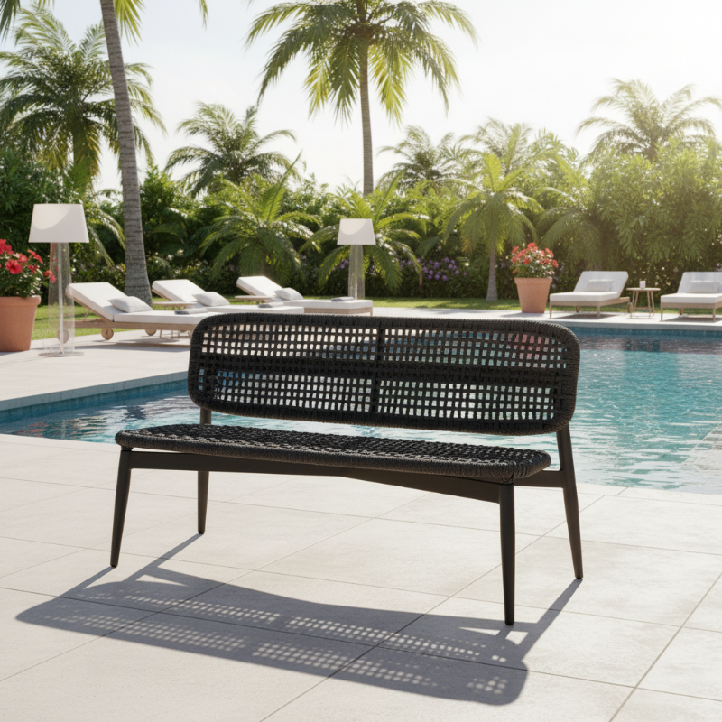 Lloyd Flanders Elba All-Aluminum Frame Loveseat