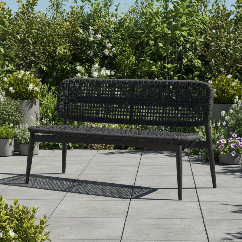 Lloyd Flanders Elba All-Aluminum Frame Loveseat