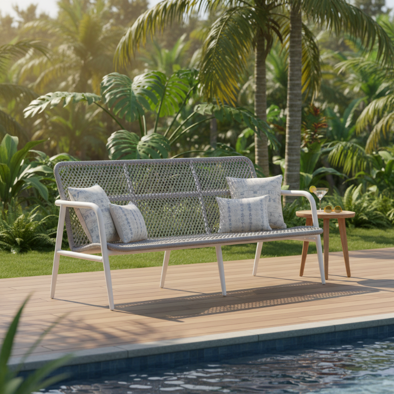 Lloyd Flanders Albany All-Aluminum Frame Sofa