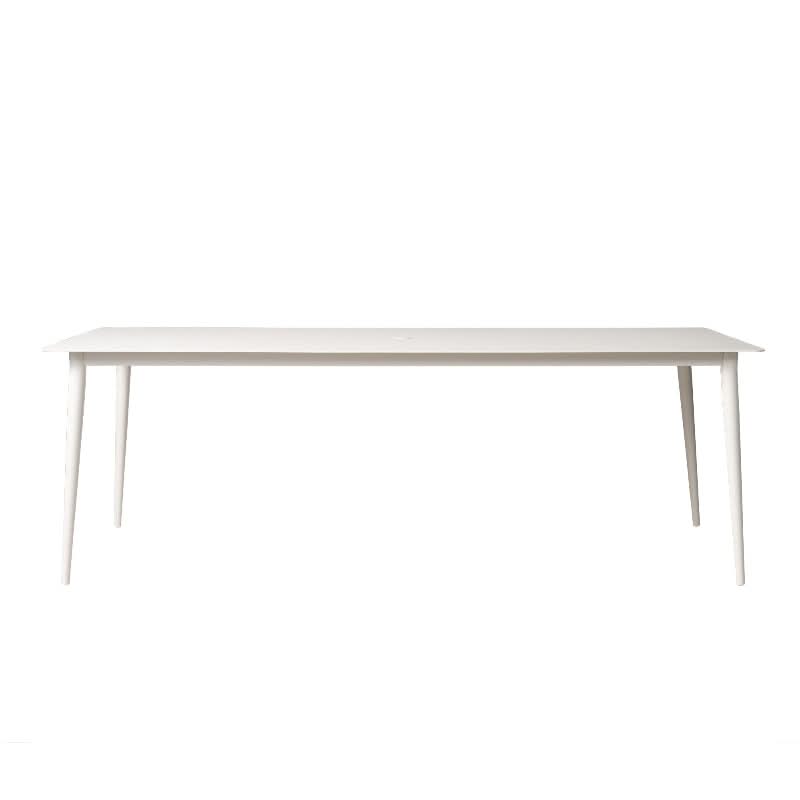 Lloyd Flanders Albany All-Aluminum Frame 86" Rectangular Umbrella Table