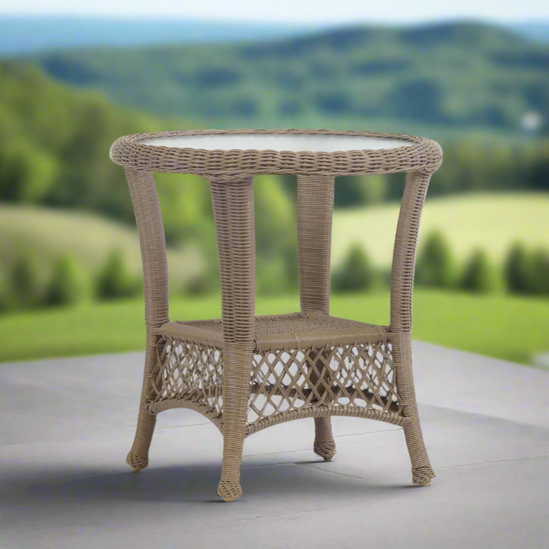 South Sea Rattan Savannah Wicker Outdoor End Table