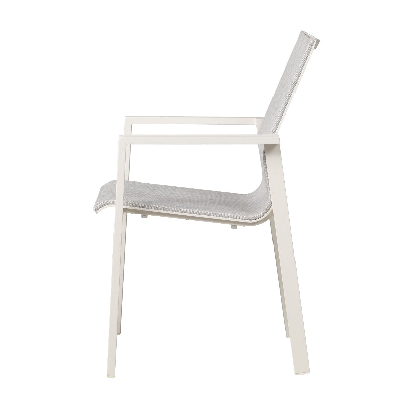 Lloyd Flanders Capri All-Aluminum Frame High Back Dining Chair (Set of 4)