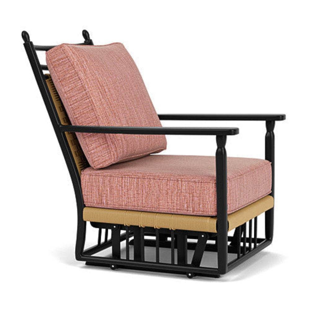 Lloyd Flanders Low Country Woven Vinyl Outdoor Glider Lounge Chair
