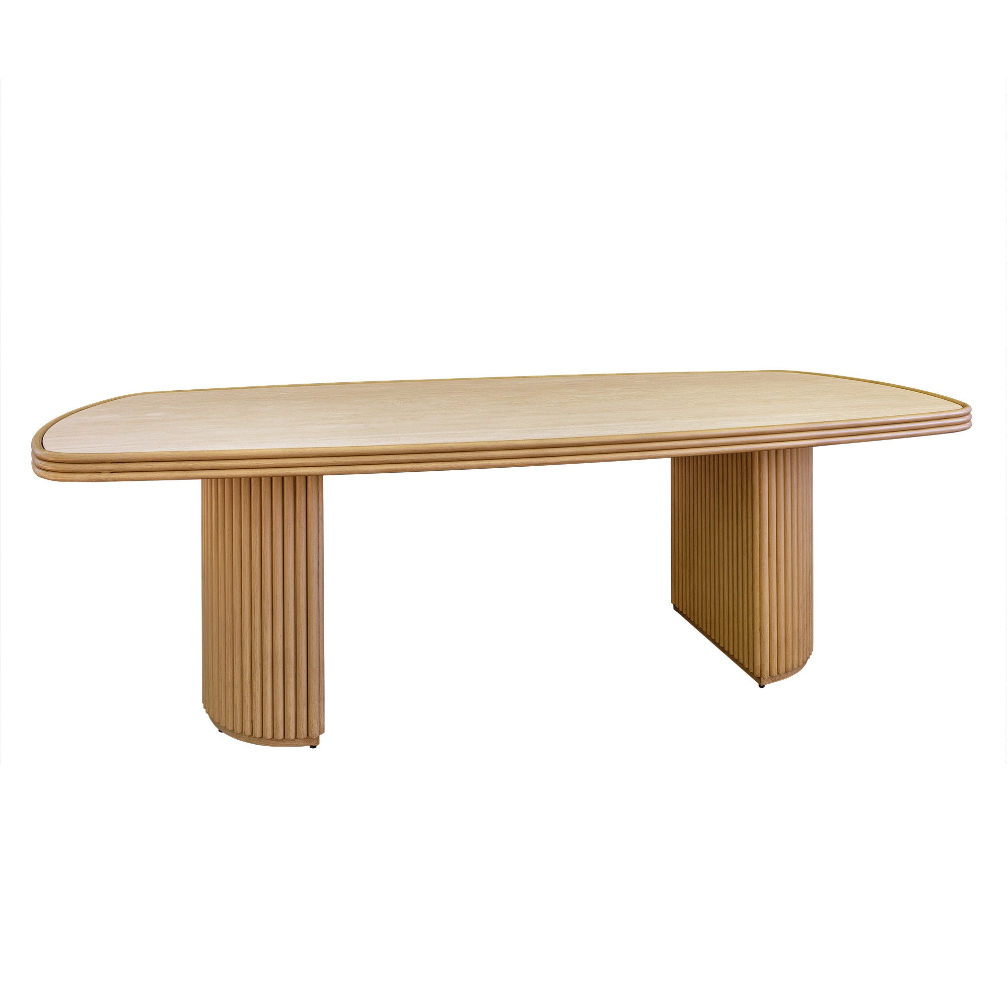 Lloyd Flanders Riviera Aluminum Outdoor 94.5" Rectangular Dining Table