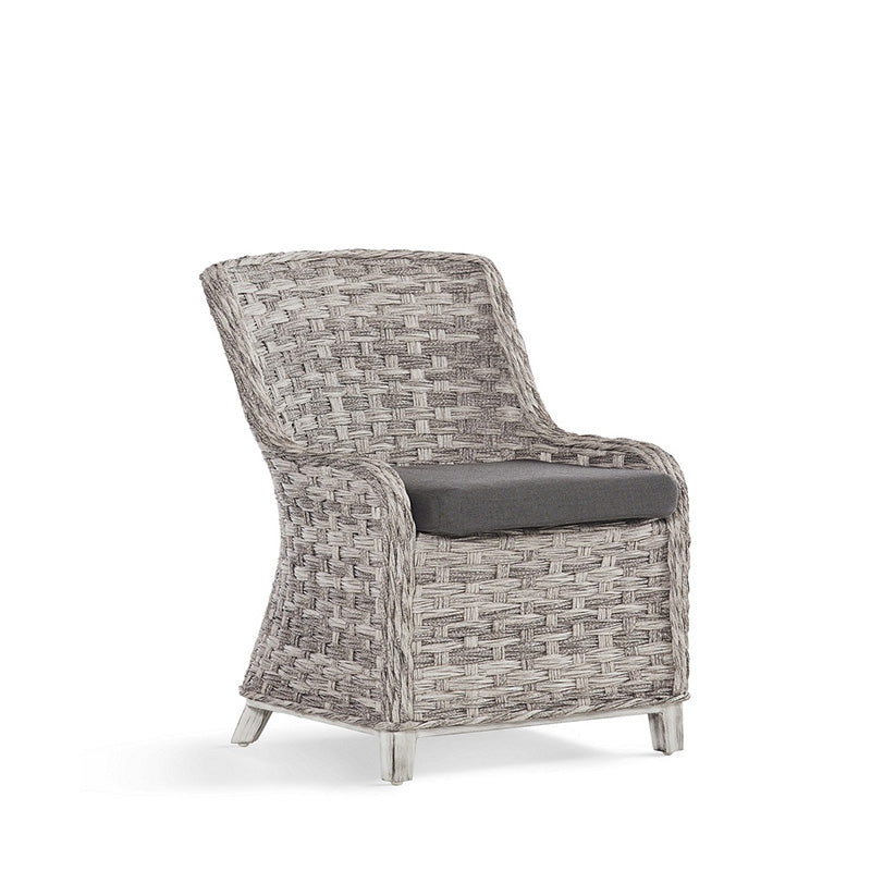 South Sea Rattan Grand Isle Wicker Outdoor Dining Arm Chair
