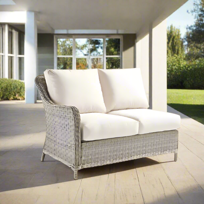 Replacement Cushions for South Sea Rattan Mayfair Left Arm Loveseat