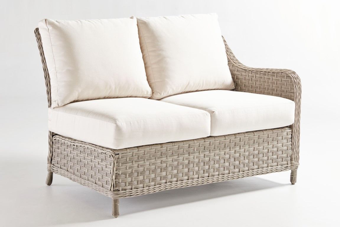 South Sea Rattan Mayfair Wicker Outdoor 6-Person Sectional Sofa Set