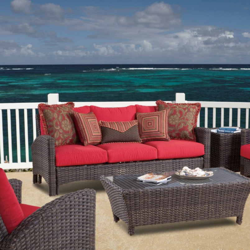 South Sea Rattan Panama Wicker Outdoor Sofa