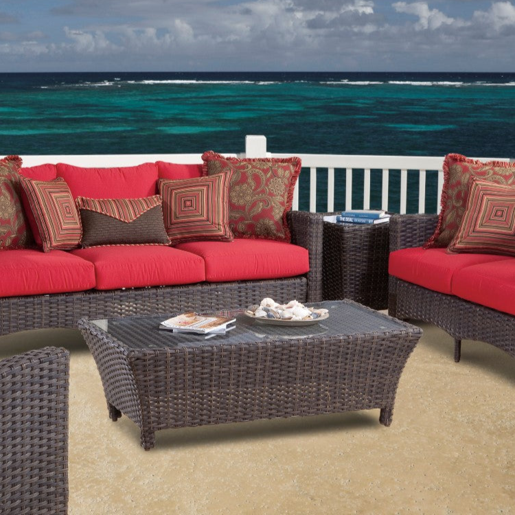 South Sea Rattan Panama Wicker Outdoor Coffee Table