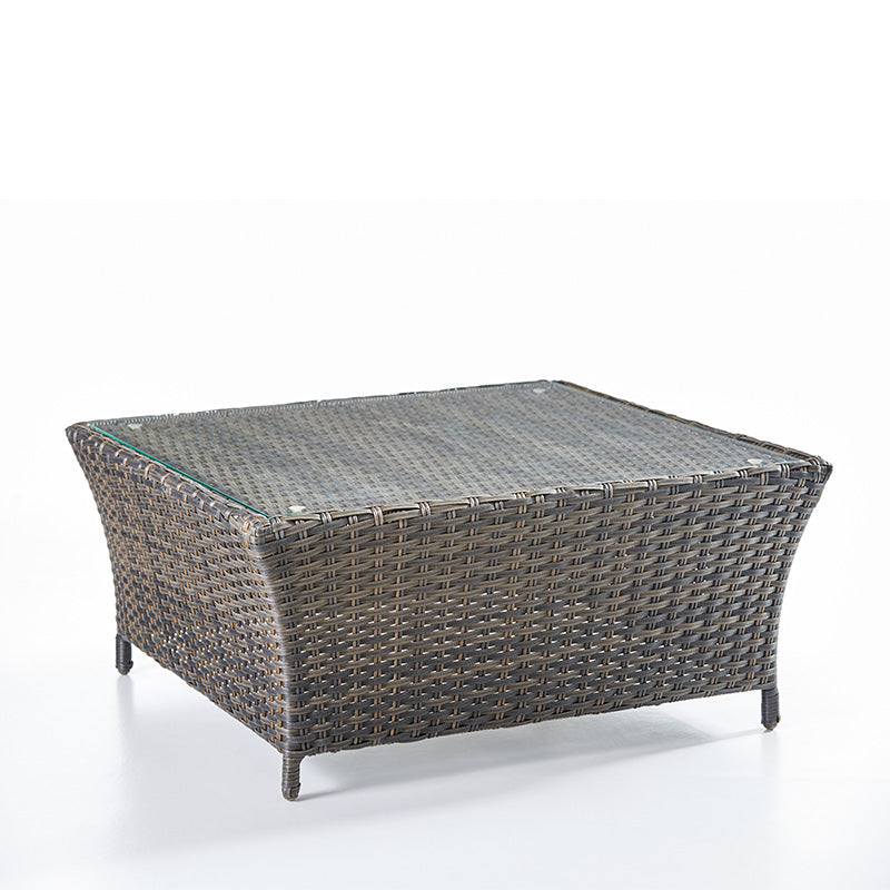 South Sea Rattan Panama Wicker Outdoor Square Chat Table