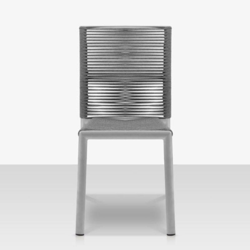 DecoScape Avalon Aluminum Rope Outdoor Dining Side Chair