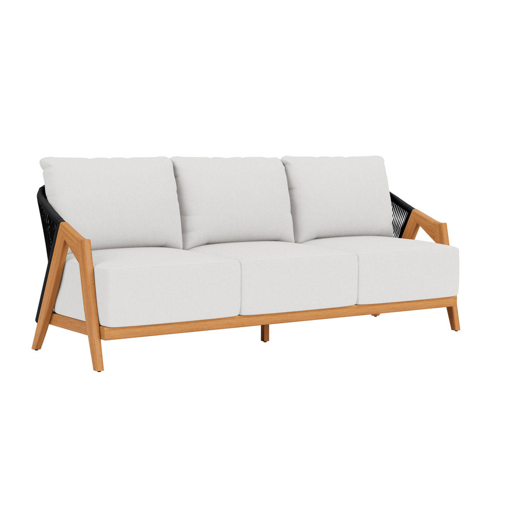 Lloyd Flanders Alpine Teak Outdoor Sofa