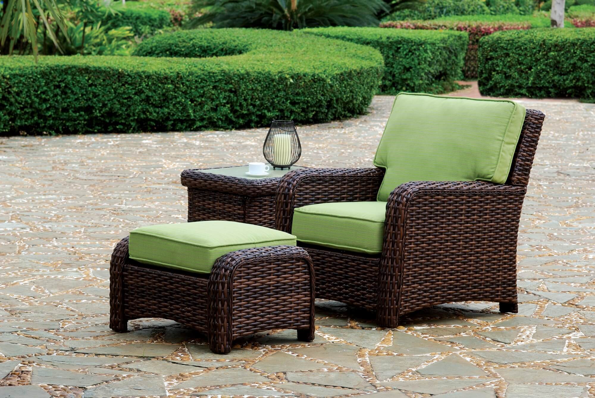 South Sea Rattan Saint Tropez Outdoor Wicker Ottoman