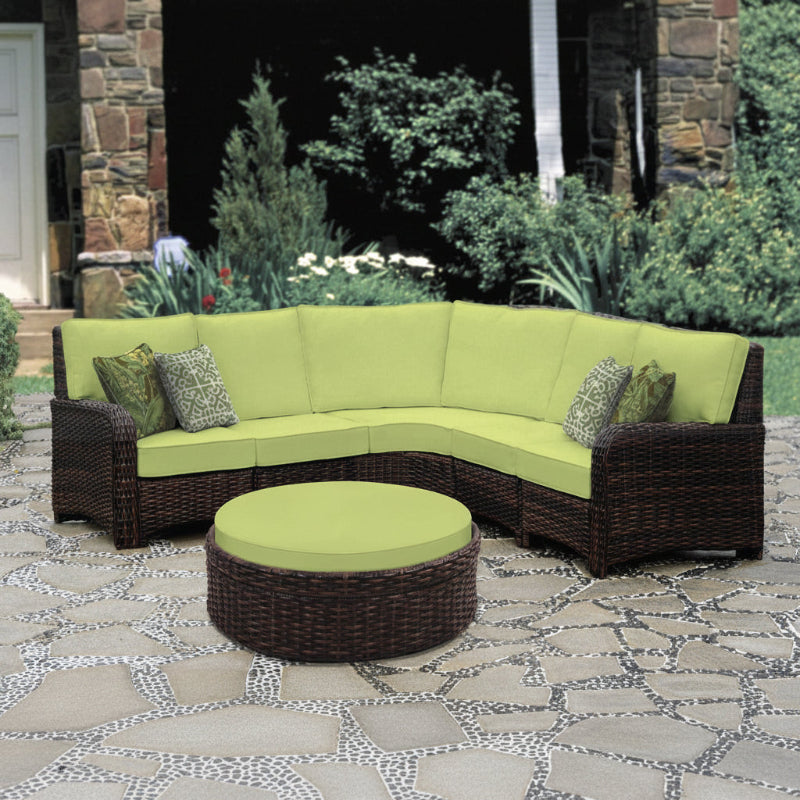 South Sea Rattan Saint Tropez Wicker Outdoor Right Arm Lounge Chair