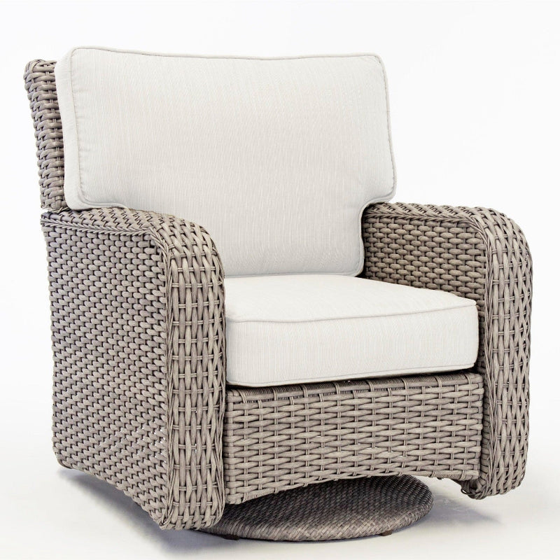South Sea Rattan Saint Tropez Wicker Outdoor Swivel Glider