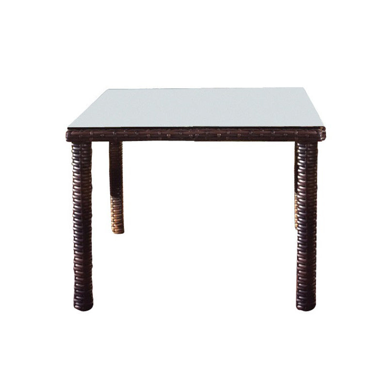 South Sea Rattan Saint Tropez Wicker Outdoor Square Dining Table
