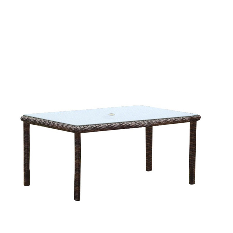 South Sea Rattan Saint Tropez Wicker Outdoor Rectangular Dining Table