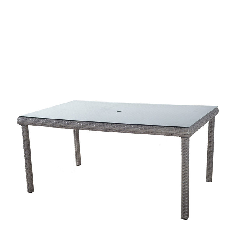 South Sea Rattan Saint Tropez Wicker Outdoor Rectangular Dining Table
