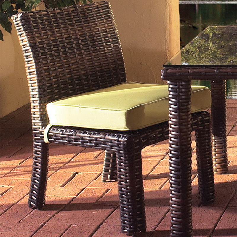 South Sea Rattan Saint Tropez Outdoor Wicker Rectangle Dining Side Chair