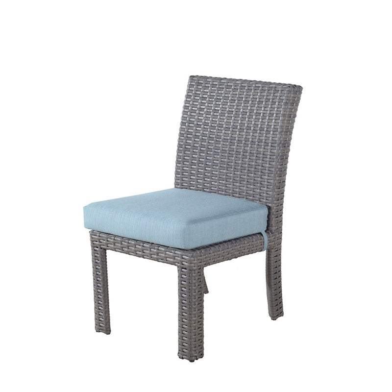 South Sea Rattan Saint Tropez Outdoor Wicker Rectangular Dining Side Chair