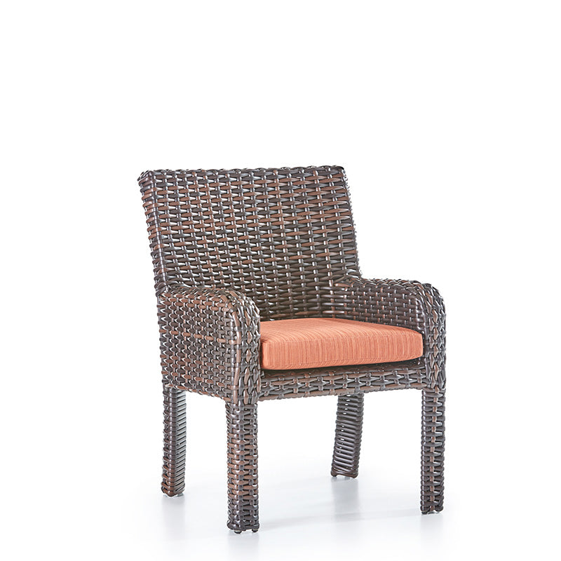 South Sea Rattan Saint Tropez Wicker Outdoor Dining Armchair