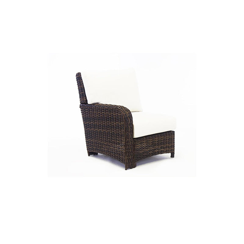 South Sea Rattan Saint Tropez Outdoor Wicker Sectional Left End
