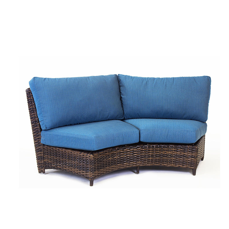South Sea Rattan Saint Tropez Outdoor Curved Wicker Sectional