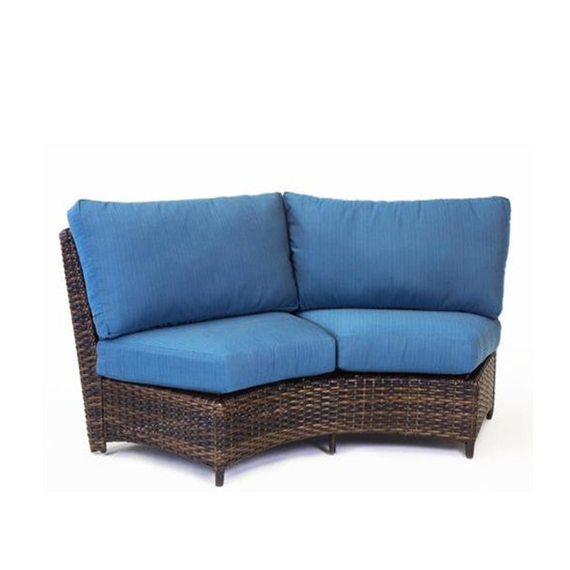 Replacement Cushions For South Sea Rattan Saint Tropez Curved Wicker Loveseat