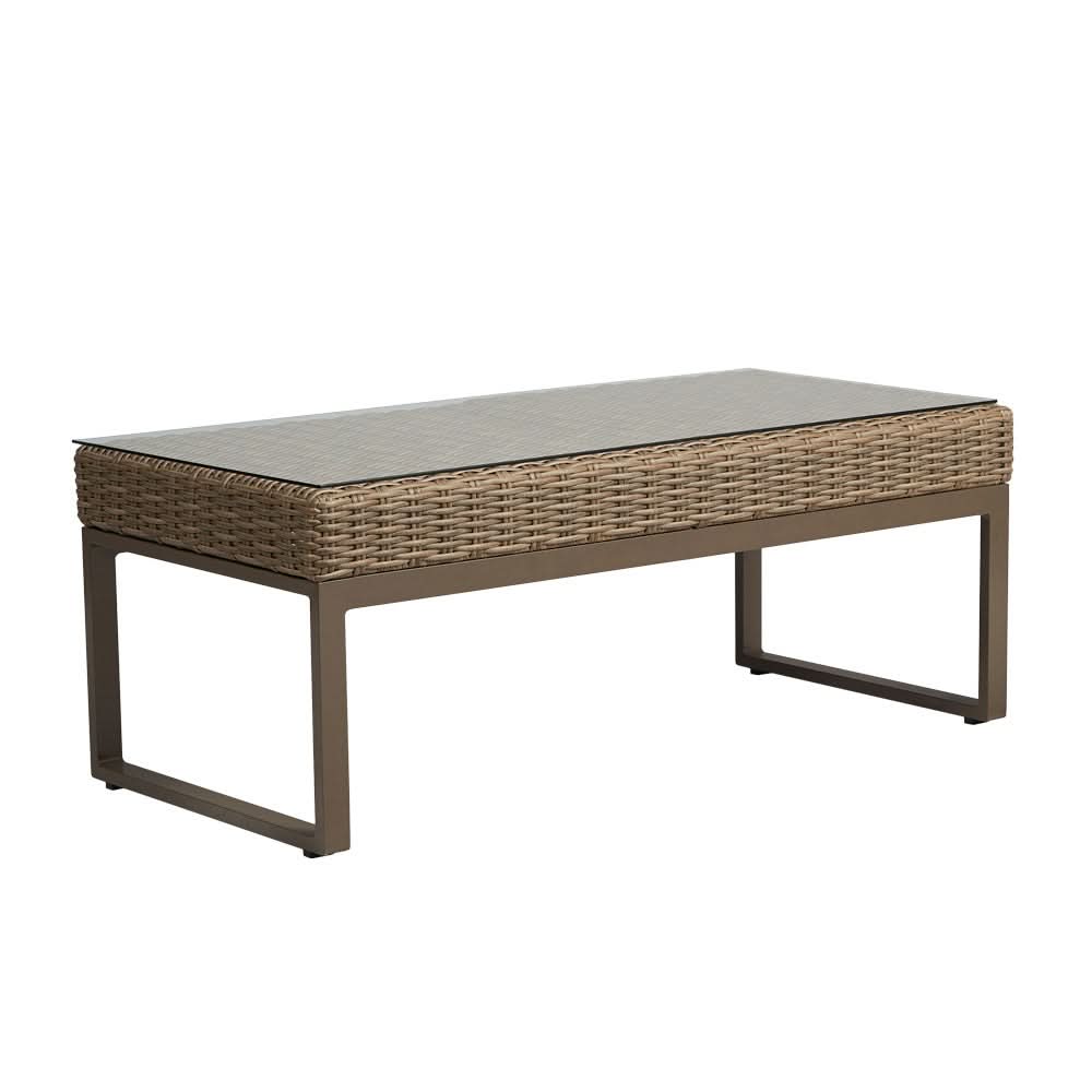Lloyd Flanders Milan Woven Vinyl Outdoor 48.75" Rectangular Cocktail Table