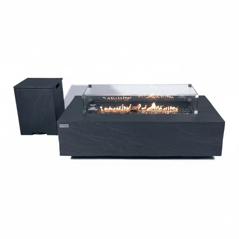 Elementi Plus Cape Town Glass Fiber Reinforced Concrete Outdoor Fire Pit Table