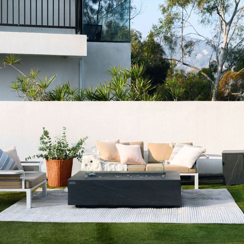 Elementi Plus Cape Town Glass Fiber Reinforced Concrete Outdoor Fire Pit Table