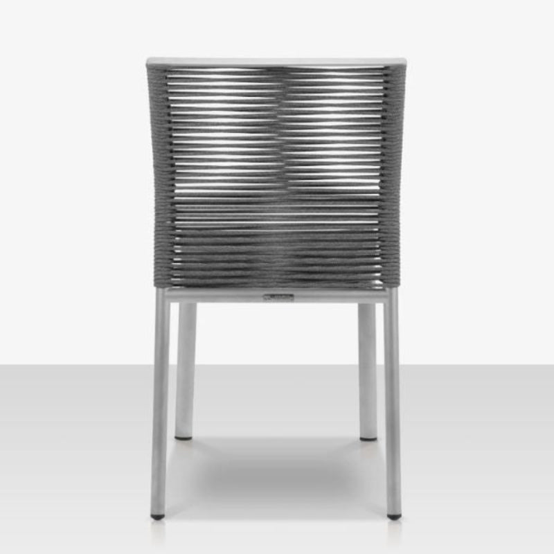 DecoScape Avalon Aluminum Rope Outdoor Dining Side Chair