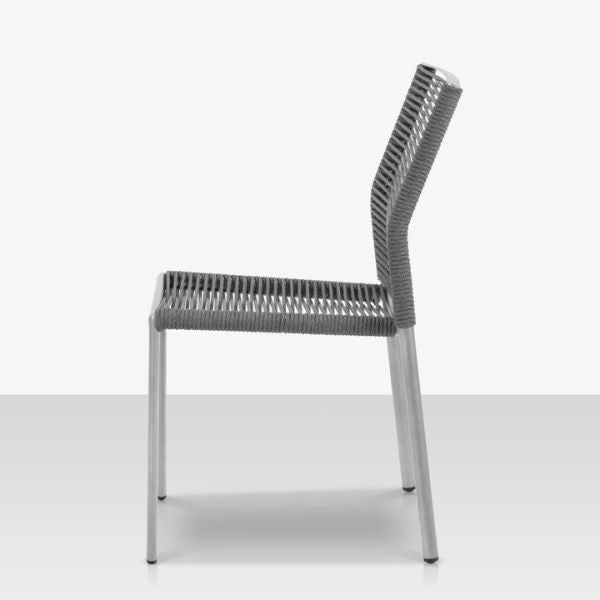 DecoScape Avalon Aluminum Rope Dining Side Chair