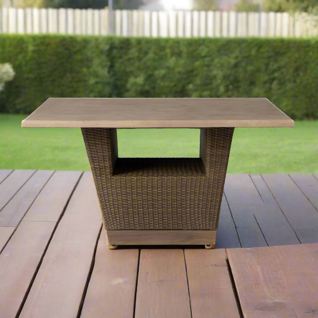 Lloyd Flanders Charisma Wicker Outdoor 54" Square Dining Table