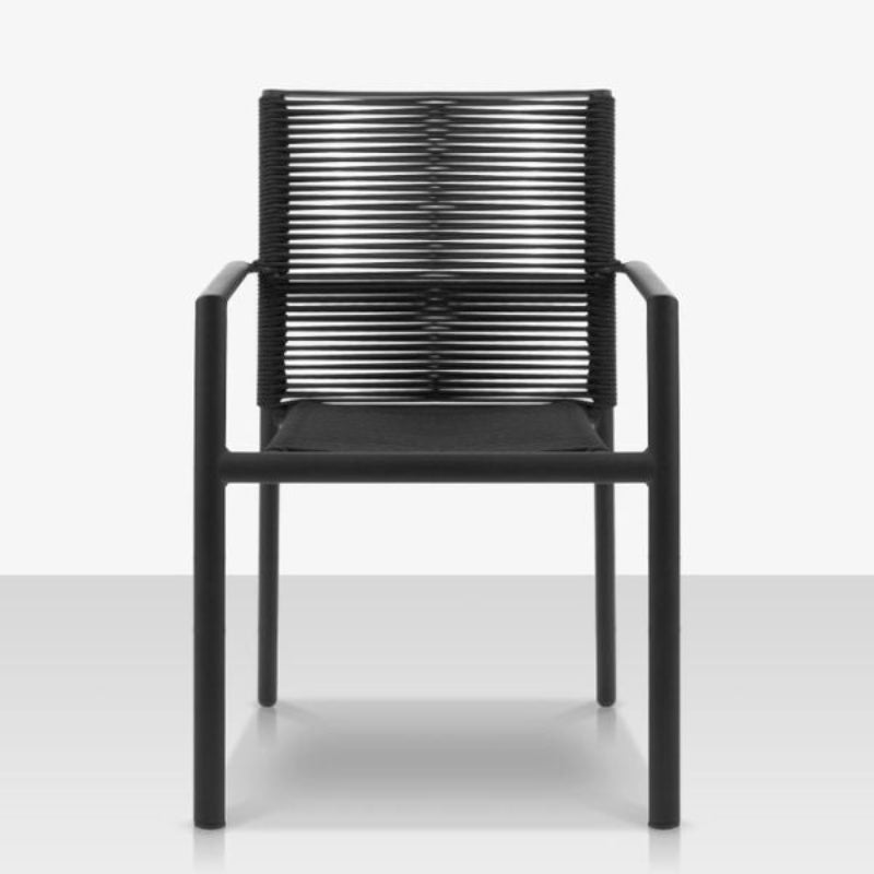 DecoScape Avalon Aluminum Rope Outdoor Dining Arm Chair