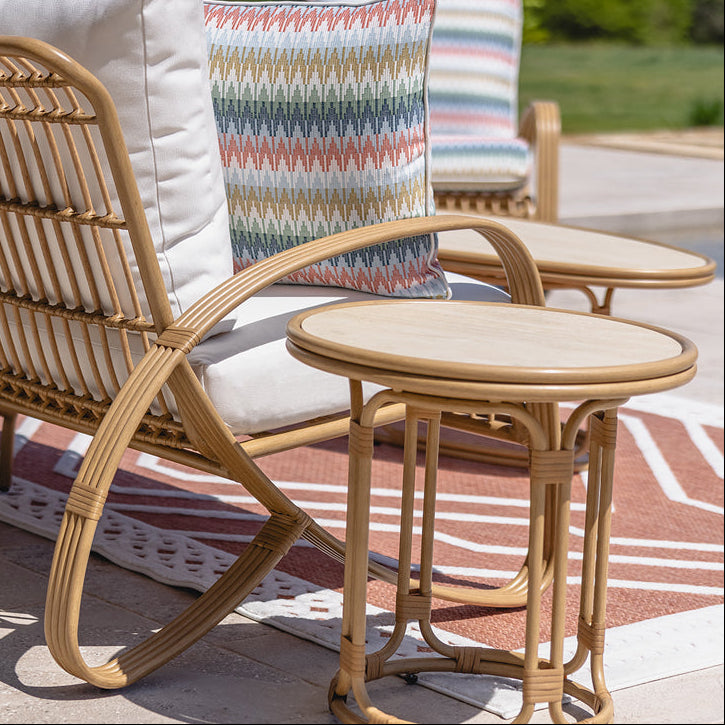 Lloyd Flanders Riviera Aluminum Outdoor 23.5" Round End Table