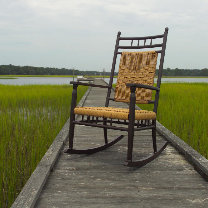 Lloyd Flanders Low Country Woven Vinyl Outdoor Porch Rocker