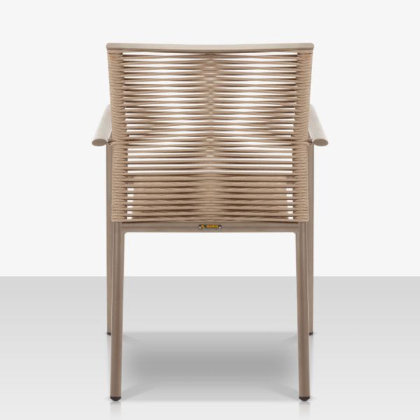 DecoScape Avalon Aluminum Rope Dining Arm Chair