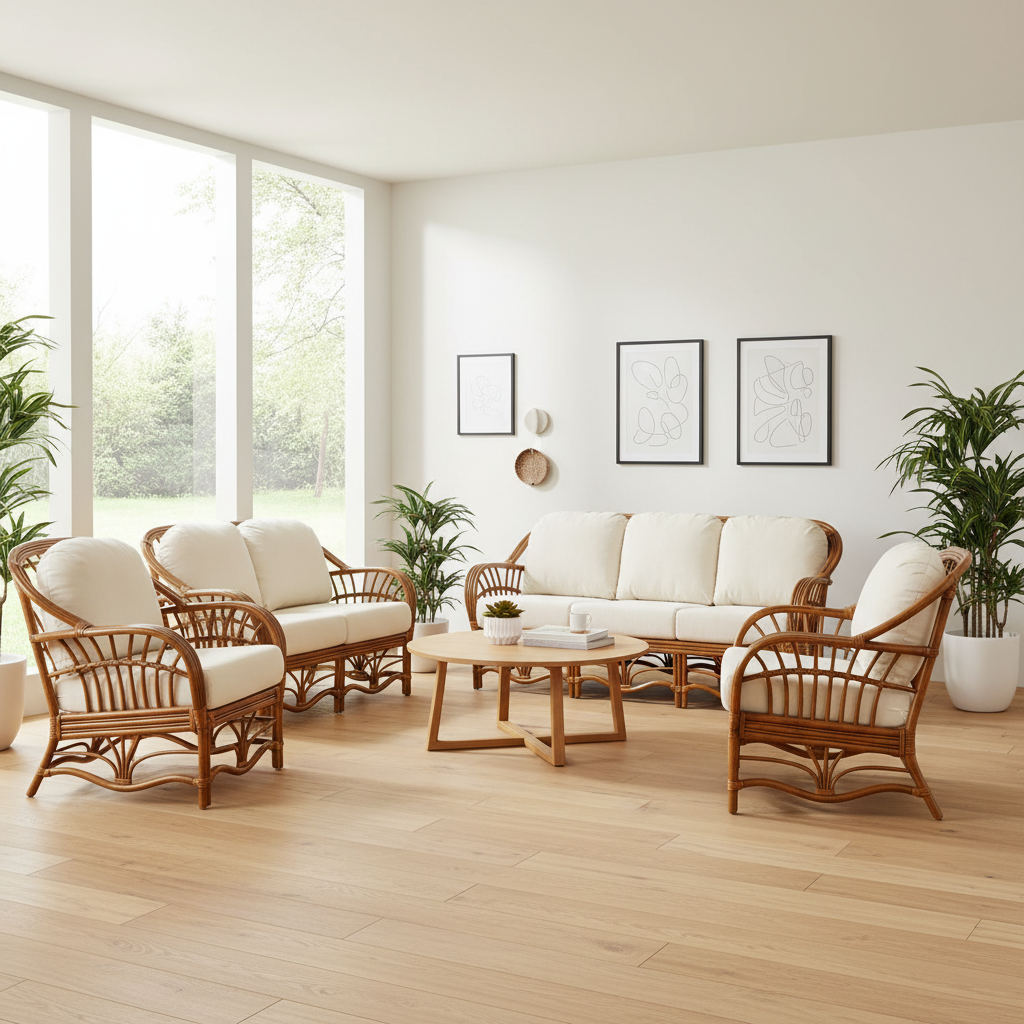 South Sea Rattan Palm Harbor Rattan Indoor Lounge Chair