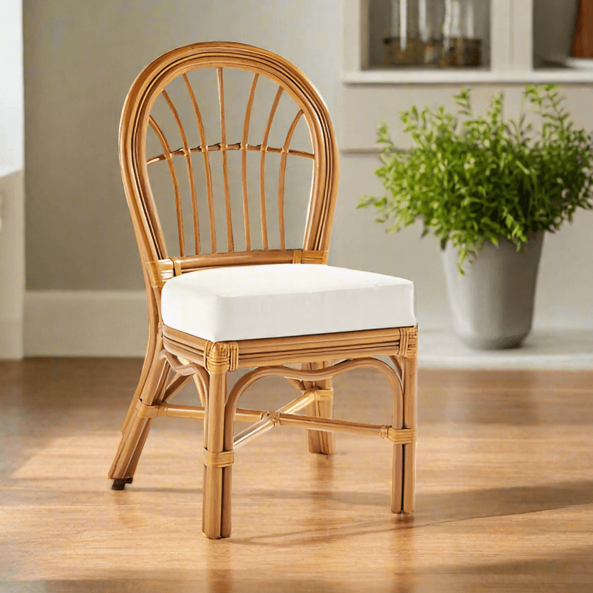 South Sea Rattan Palm Harbor Rattan Indoor Dining Side Chair