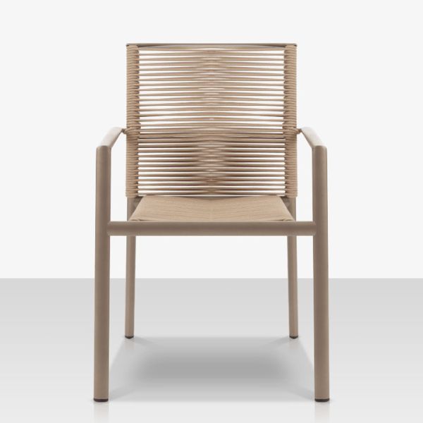 DecoScape Avalon Aluminum Rope Dining Arm Chair