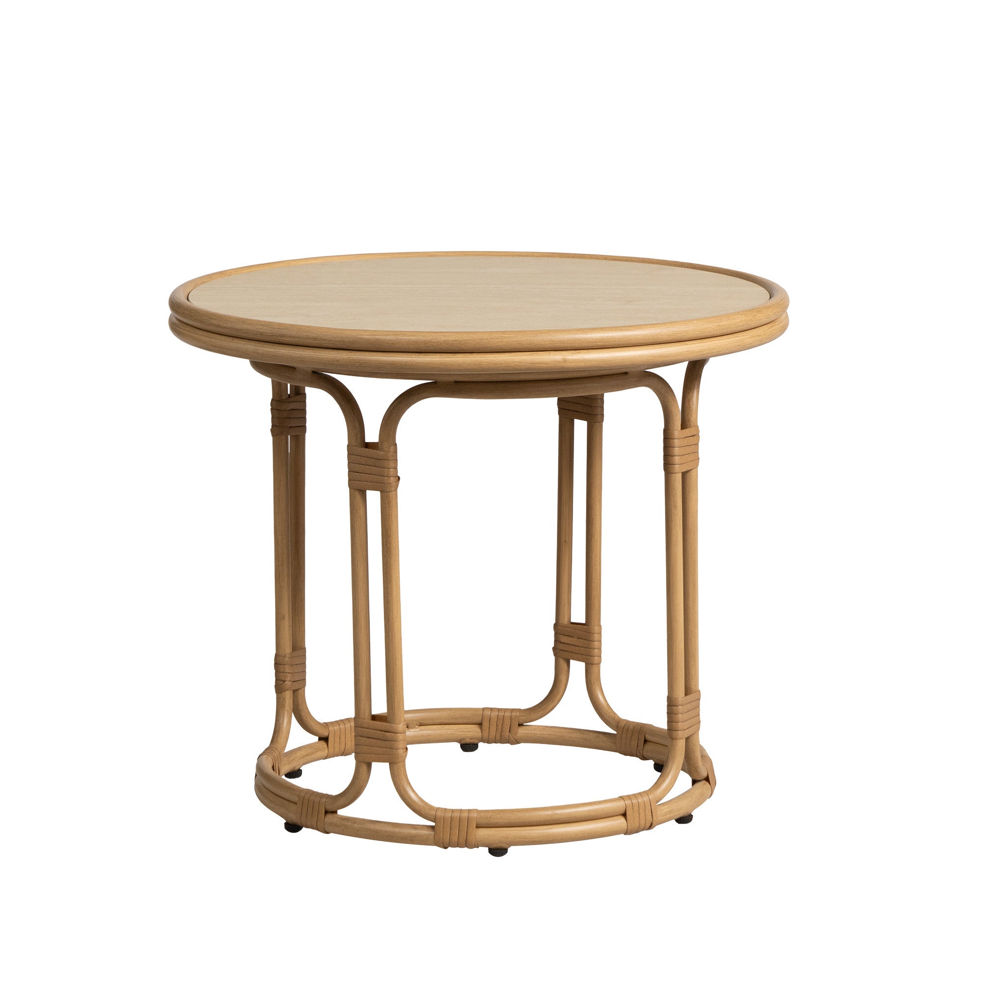 Lloyd Flanders Riviera Aluminum Outdoor 23.5" Round End Table